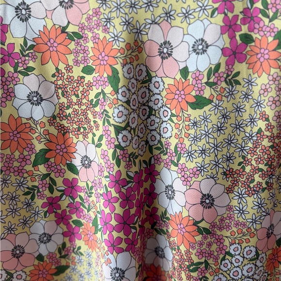 Vintage Floral Midi Skirt Cottagecore Y2K Pastel Spring Garden Skirt - Picture 6 of 11